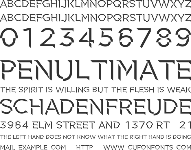 Spectral font preview