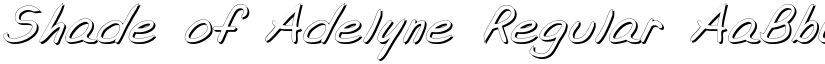 Shade of Adelyne Regular font