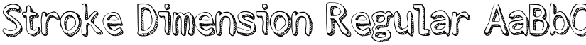 Stroke Dimension Regular font