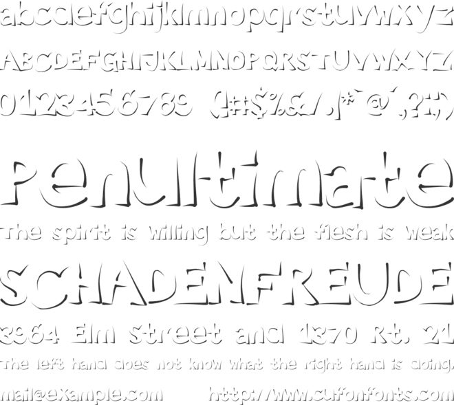 Enlighten font preview