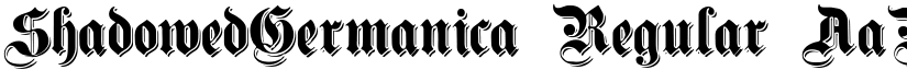 ShadowedGermanica font download