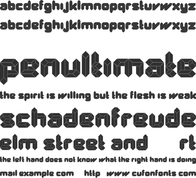 Quad Ultra font preview