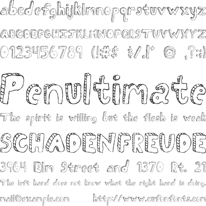 Fh_Scribble font preview