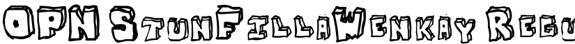 OPN StunFillaWenkay Regular font