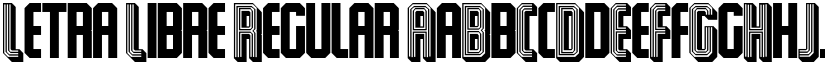 Letra Libre Regular font