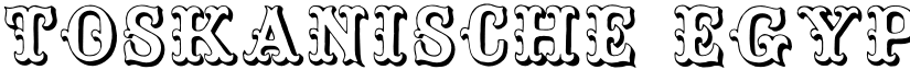 Toskanische Egyptienne Initialen Regular font