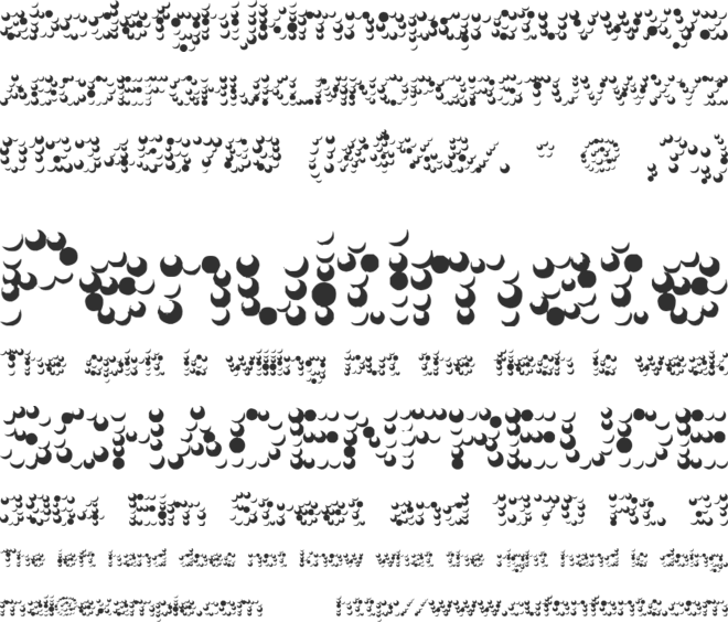 FD Funky Dots font preview