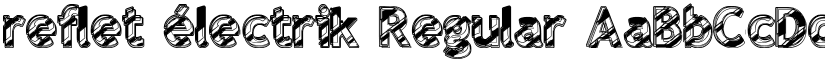 reflet électrik Regular font