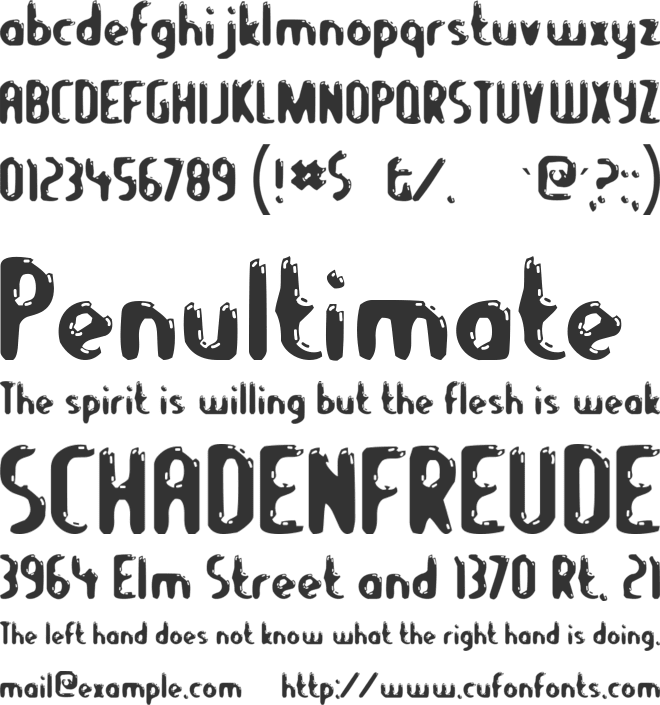 Let's Eat font preview