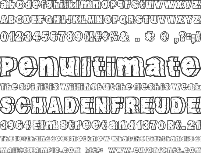 RockFont font preview