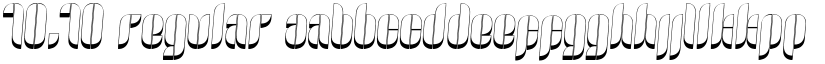 10.10 Regular font