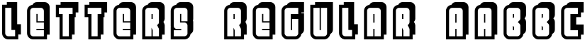 Letters Regular font