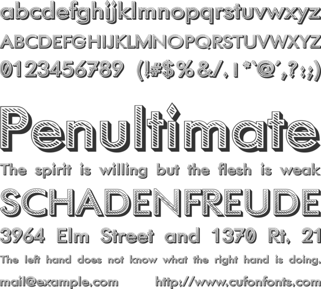 Phoenix Rising font preview