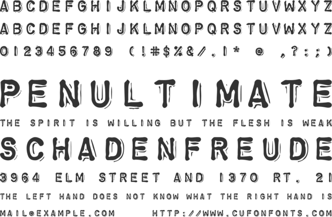 ChromosomeHeavy font preview