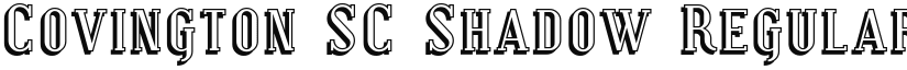 Covington SC Shadow font download