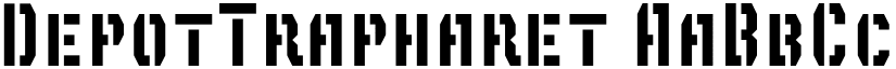 DepotTrapharet font