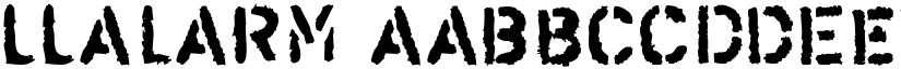 LLAlarm font