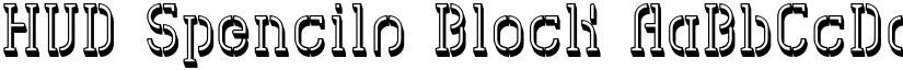 HVD Spencils Block font