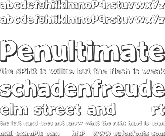 JustAnotherFont font preview