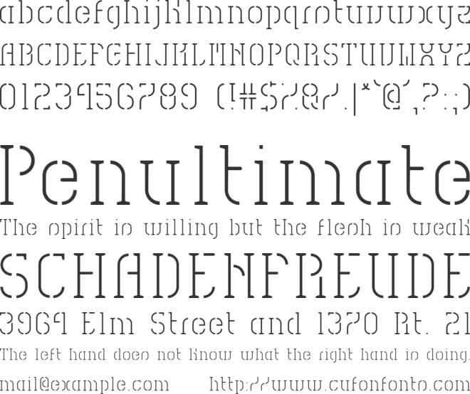 HVD Spencils font preview