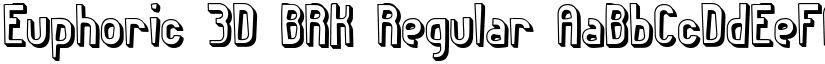 Euphoric 3D BRK font download