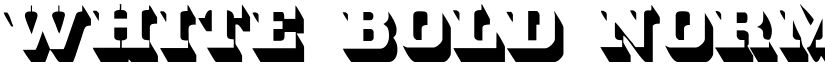 White Bold Normal font