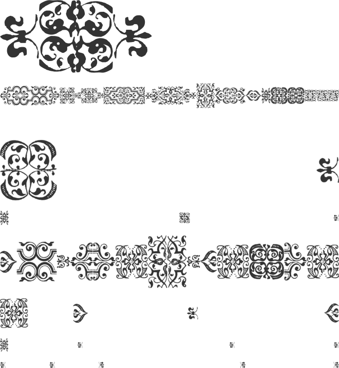 IM FELL FLOWERS 1 font preview