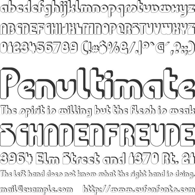 Choda Chado font preview