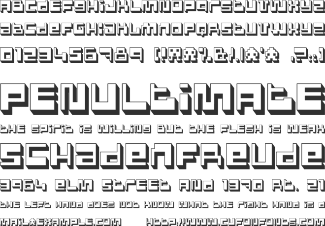 Polygon Power font preview