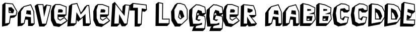 Pavement Logger font