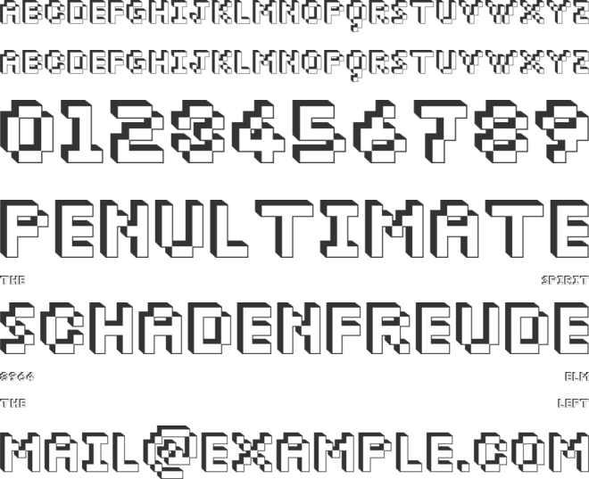 Dopil font preview