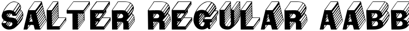 Salter Regular font
