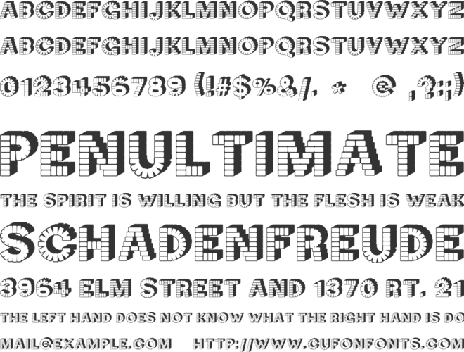 Neck Candy font preview