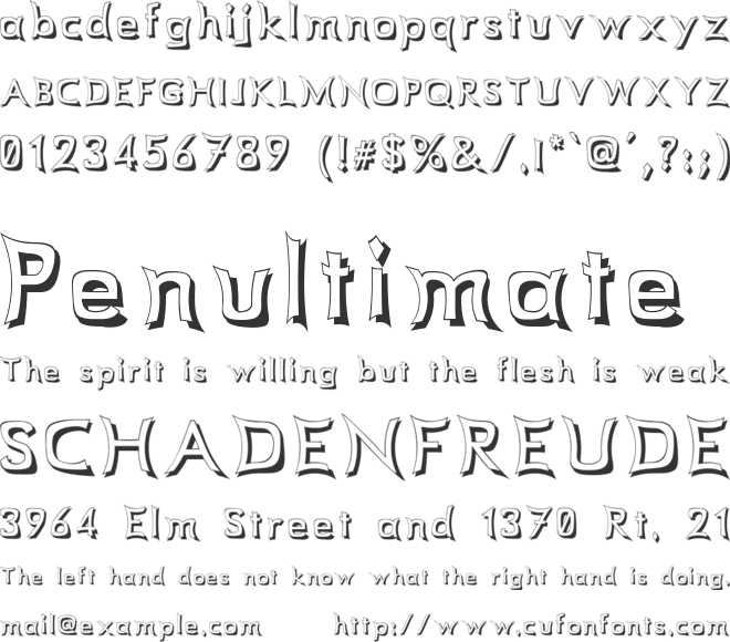 Comicbook Smash font preview