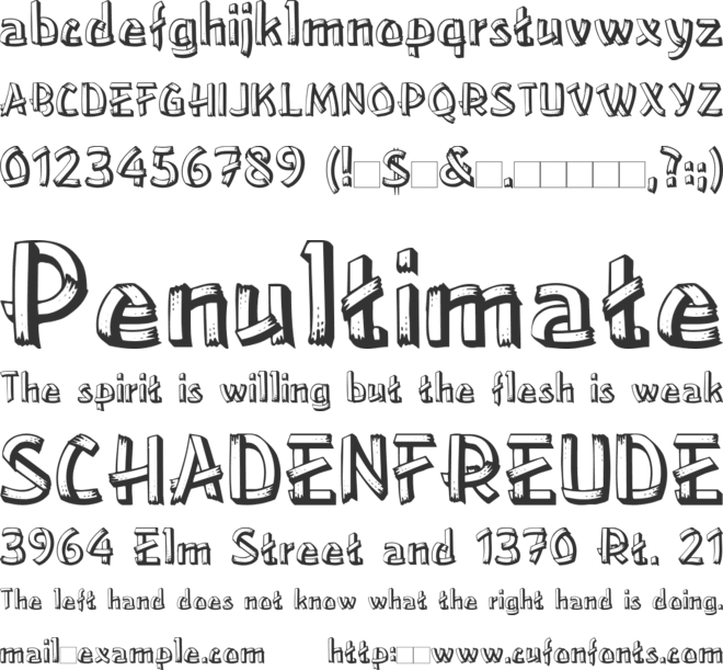 DekoBrett font preview