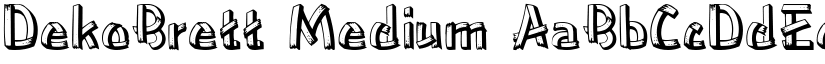 DekoBrett Medium font