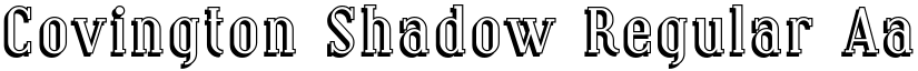 Covington Shadow Regular font
