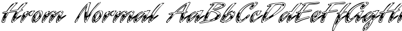 Hrom Normal font