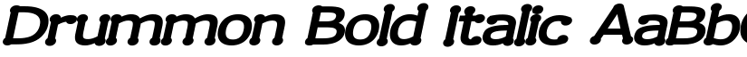 Drummon Bold Italic font