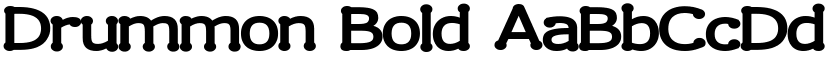 Drummon Bold font