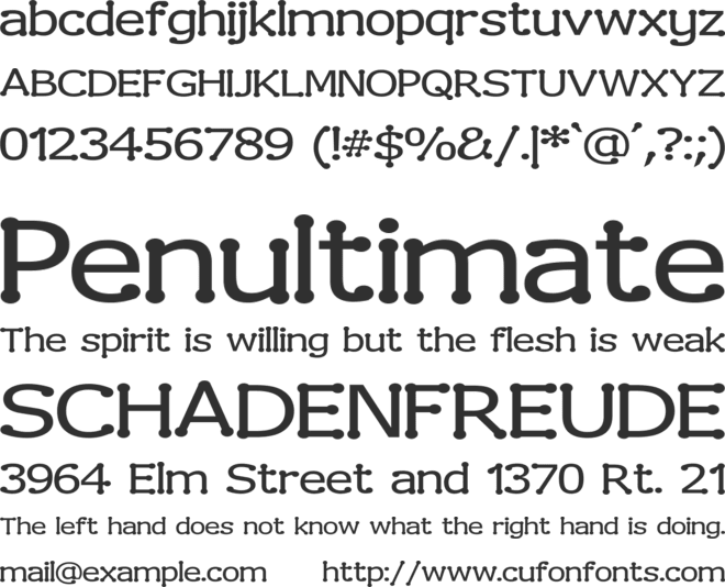 Drummon font preview
