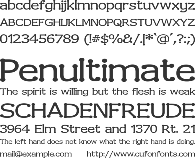 Drummon font preview