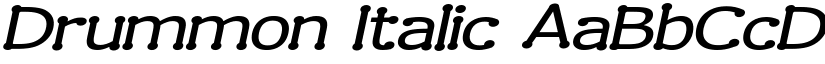 Drummon Italic font