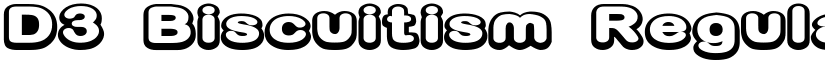 D3 Biscuitism Regular font