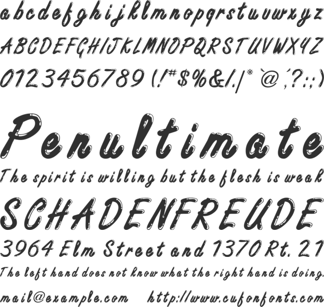 Casino font preview
