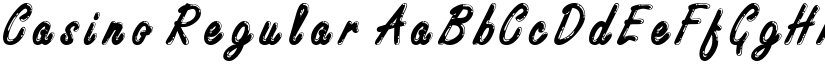 Casino Regular font