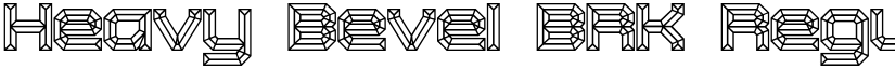 Heavy Bevel BRK Regular font