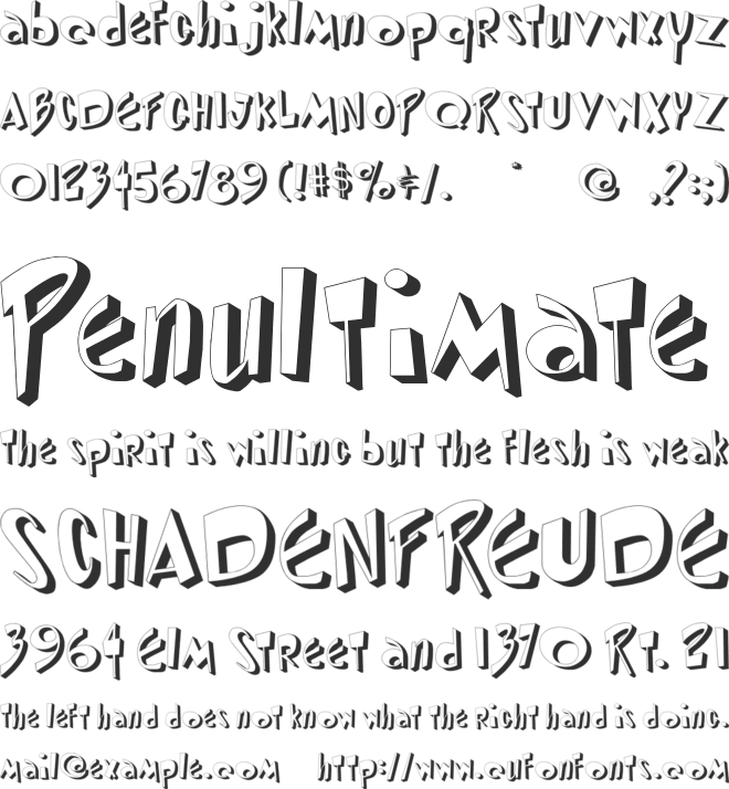 DiPed font preview