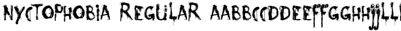 Nyctophobia Regular font