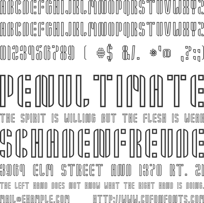 Armin font preview